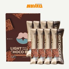 NAKED裸肌 純素黑可可米菓蛋白棒 (8入/盒) 高蛋白低糖健康零食, 1個, 一盒