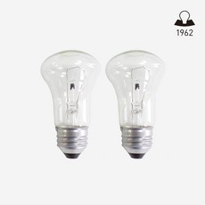 KS 국산 백열 전구 크립톤 일광 40W 투명, 2개, 전구색