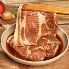 [한땀갈비] 30년 전통 돼지갈비 양념 칼집 돼지양념구이 400g, 3개