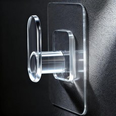 DELITON 8팩 골드 벽 후크 - 욕실 주방 거실 차고용 접착 타월 후크 벽용 튼튼한 손상 없음 스테인리스 스틸 149014, Clear-A