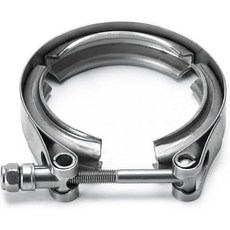 범용 스테인리스 스틸 3.0인치 V 밴드 클램프 터보 다운파이프 배기 시스템용 USA, Silver, 2.5"