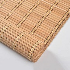 대나무 롤스크린 식 차양 발 폭50cm길이80cm/100cm/150cm 블라인드 가림막 칸막이 자외선 차단제 통기성 차광 롤러쉐이드 (폭50x길이150cm) 품