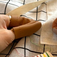 가죽골무 2P 바느질손가락가죽골무 바느질가죽골무