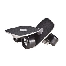 O 二代初學款鋁合金漂移板，閃光輪設計，初階入門首選，輕巧堅固, 1個, 鐵灰色-黑色不閃輪(PU平行輪)