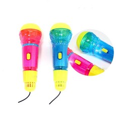 KesB 라이트 에코 마이크 1799 키즈 완구 선물 생일 크리스마스 음악 아동, 블루