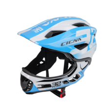 CIGNA TT32-PRO 兒童全罩安全帽 輕量透氣 可調節尺寸 多色可選 安全防護, 粉藍