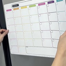 화이트 메모 보드 자석 월간 계획표 (마카2개포함) K289 OC_0404TG