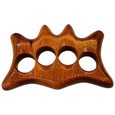 巴西血檀木手指虎型按摩器，堅固耐用，獨特木紋，適用肩頸肌肉放鬆