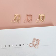 음악 디자인 클립 음표 로즈골드 mrh16pEq