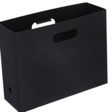 서류 정리함 데스크 문서 사무실 파일 보관함 책상 수납함 손잡이 접이식 책꽂이 학용품 잡지 폴더 수납, 화이트