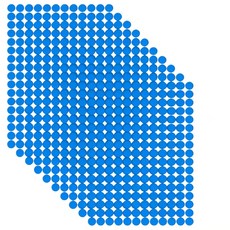 픽클리 원형 도트 스티커 10장 (2040개입)10mm, 1세트, 블루 10장 (2040개입)