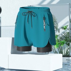 男士平角泳褲 防尷尬寬鬆速乾 溫泉海邊沙灘兩用泳衣套裝