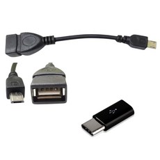 安卓手機OTG轉接線 Type-C轉接頭組合 支援USB顯微鏡 隨身碟 鍵盤滑鼠連接, 1個, 安卓手機轉接線+Type-C轉接頭, 1000倍