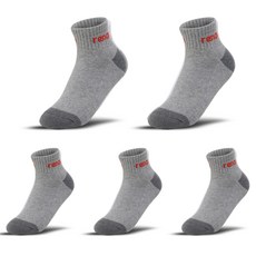레노마 여성용 멀티 앵글 스포츠 골프양말 5족 세트, 그레이, 5개
