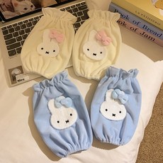 超柔毛絨學生袖套 秋冬寶寶套袖 羽絨服防汙耐髒 兒童可愛兔子護袖