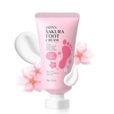 BEUKING Sakura 뒤꿈치와 발용 풋 크림 알로에 베라 시어 버터가 함유된 부드러운 로션 건조하고 거, BEUKING Sakura 뒤꿈치와 발용 풋 크림 알로