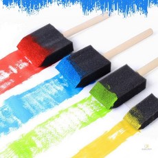 룸플리 스펀지붓 페인트붓 폼브러쉬 셀프페인팅 미술놀이 4p, 1개