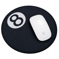 오르페 에잇볼 당구공 마우스패드, 1개, 블랙
