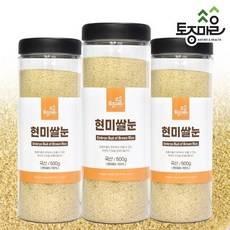 (주)토종마을 국산 현미쌀눈 500g, 3개