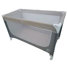 恩寶 babybabe 家用摺疊嬰兒床 遊戲床 (附蚊帳/收納袋), 單層遊戲床