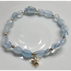 海藍寶隨形原礦原石手鍊 手環 手珠 天然水晶玉石特賣