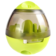 寵物玩具 漏食器 漏食玩具 漏食球 藏食玩具 寵物不倒翁漏食玩具 狗狗玩具 貓咪玩具 抗焦慮玩具, 綠色, 1個