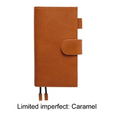 Imperfect Moterm Original Weeks 커버 for Hobo Week 풀 그레인 채식 무두질 가죽 플래너 소가죽, 01 Only Cover, 02 Caramel