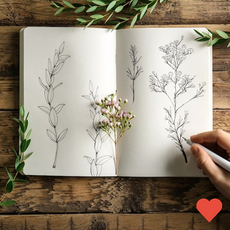 노트 드로잉 북 캘리그라피 연습 미니 무지 빈티지, B6 화이트 130매, 1개, 상품 상세페이지 참조 (8703)