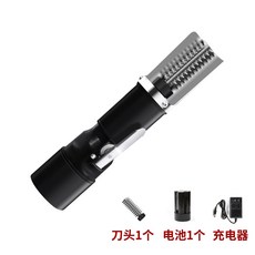 德國電動魚鱗機 密封防水無線刮鱗機 電動專業魚鱗器 商用殺魚工具 自動打鱗機 全身水洗魚鱗機, 黑色全套【充電款】, 1個