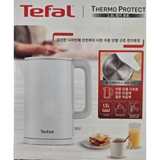 테팔 올스텐 전기포트 무선 전기주전자 이중단열 커피포트 1.5L, 테팔 써모 프로텍트 1.5L 전기포트 무선주전자 스노우