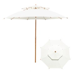 연필트리 특대형 이층 파라솔, 아이보리브라운