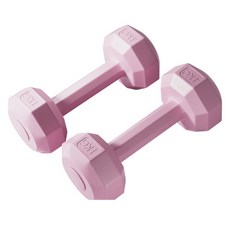 六角啞鈴 運動器材 居家啞鈴, 1個, 櫻花粉 1公斤(單支)