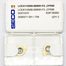 SECO 車刀片 LCEX110500-0095R-FG CP500 精密車削 耐磨損, 1個