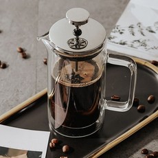 커피 프렌치 프레스 650ml 카페 수동 캠핑 원두 sav+58436OV
