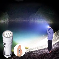 Eclairex (아웃도어 겸용) 전구 3개의 고휘도 달린 라이트 휴대용 초강력 led 손전등, 1개, 흰색