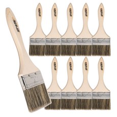 다용도 작업용 붓 수성 유성 방수작업 붓 도장 막붓, 10개