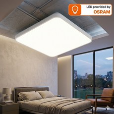 국산 LED 오스람 방등 전등 조명 플리커프리 60W AS 2년(DC타입), 화이트