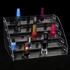 크릴 5단 매니큐어진열대화장품정리 네일정리함 매니큐어진열대 네일진열대 아크릴진열대 화장품정리함, 1개