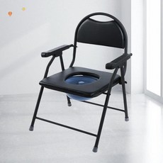 좌욕의자 이동식 변기 노인용 스테인리스 가정용 비접이식, 1개
