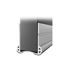 蛙眼靜音隔音條【 GE MARKET】門檔 門縫檔 門底防蟲 冷氣防漏條 門底密封條 門縫密封條, 白色-底部帶隔音絨毛-雙側背膠, 1個