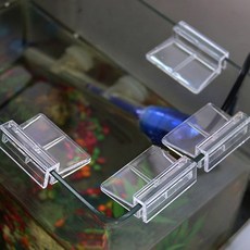 IDEA1st 수족관 아크릴 선반 받침대 어항 지붕 유리덮개 홀더 뚜껑받침 수조 물튀김 방지, 8개