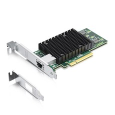 10GTEK 10GB PCI RJ45 구리 카드 듀얼 네트워크 X550 인텔 포트 NIC, X540-10G-1T(1xRJ45)