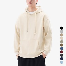 디커스텀 남녀공용 루즈핏 무지 후드티 빅사이즈 14컬러