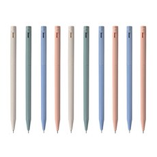 루나 국산코리아 파스텔 니들볼노크펜 독일 초초저점도 잉크 0.7mm 니들볼펜, 10개, 랜덤발송