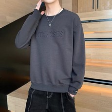 투니스 남성 루즈핏 라운드넥 캐주얼 프린팅 맨투맨 티셔츠