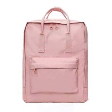 학생 가방 기내 Schoolbag 패션 경량 간단한 여행 배낭 수하물 컴퓨터 대용량, 16 인치, Pink
