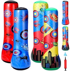 Jenaai 2 Pcs Spider Shield Inflatable Bopper 47 Inches Spiderweb Inflatable Punching Bag Bounce Ba, Jenaai 2 Pcs Spider Shield Inf