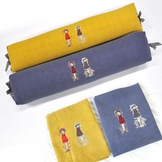 교회 회사 학교 유아 단체선물 메밀 롱 베개커버 거북목배게 돌아기 5세 어린이 3세, 옐로우