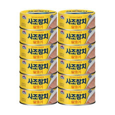 참치캔 살코기참치 사조대림 안심 대용량 참치, 12개, 100g