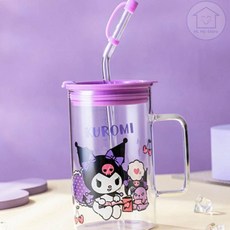HiMy 산리오유리컵 빨대 유리컵 700ml